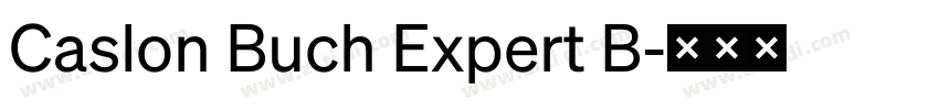 Caslon Buch Expert B字体转换 Caslon Buch Expert B字体转换